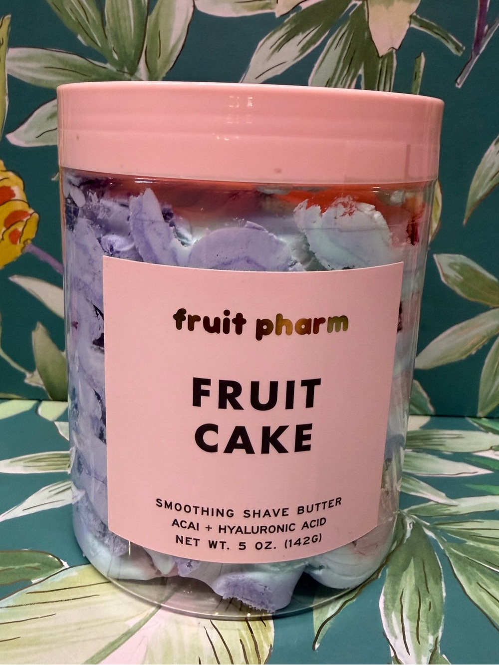 Fruit Pharm Fruit Cake Smoothing Shave Butter 5 oz Acai Hyaluronic NWT